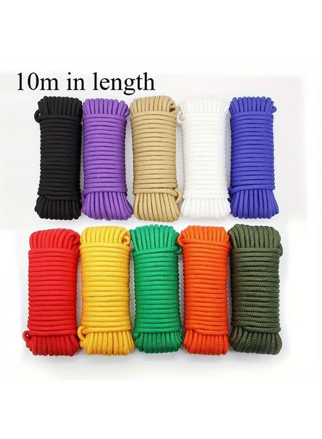 Heavy Duty 10mm Thick Nylon Rope 393.7inch Red Braided Cord for Outdoor Camping - Image 2