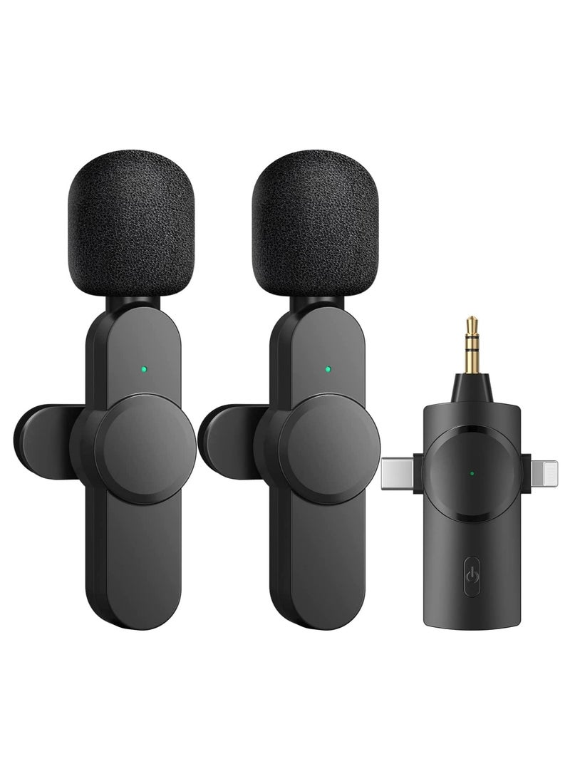 TIGER - Wireless Lavalier Lapel Microphone for iPhone, iPad, Android, DSLR Camera – Clip-On Mic with Plug & Play Setup – 7H Battery Life – Cordless Mini Mic for YouTube, Interview, Podcast, Vlog, Video Recording - Image 1