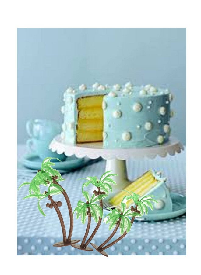 A1 Bakery Supplies زينة كعكة/كعك بأشجار النخيل مع جوز الهند - 12 قطعة من إمدادات المخابز A1 - Image 3