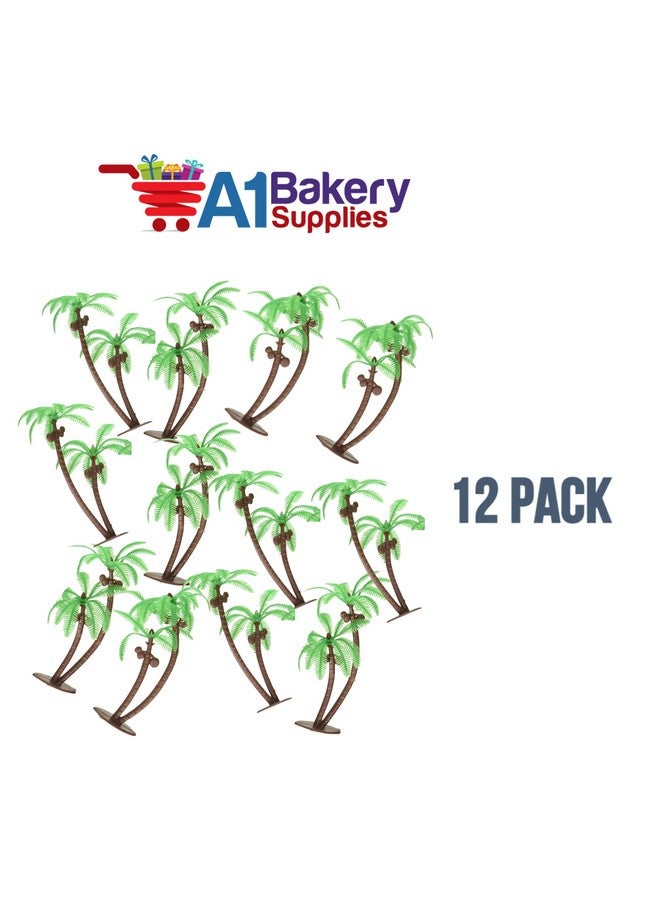A1 Bakery Supplies زينة كعكة/كعك بأشجار النخيل مع جوز الهند - 12 قطعة من إمدادات المخابز A1 - Image 4