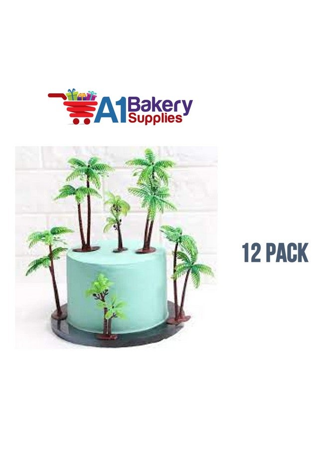 A1 Bakery Supplies زينة كعكة/كعك بأشجار النخيل مع جوز الهند - 12 قطعة من إمدادات المخابز A1 - Image 5