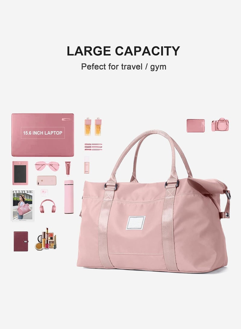 LENND Travel Duffel Bag,Sports Tote Gym Bag,Shoulder Weekender Overnight Bag for Women - Image 3