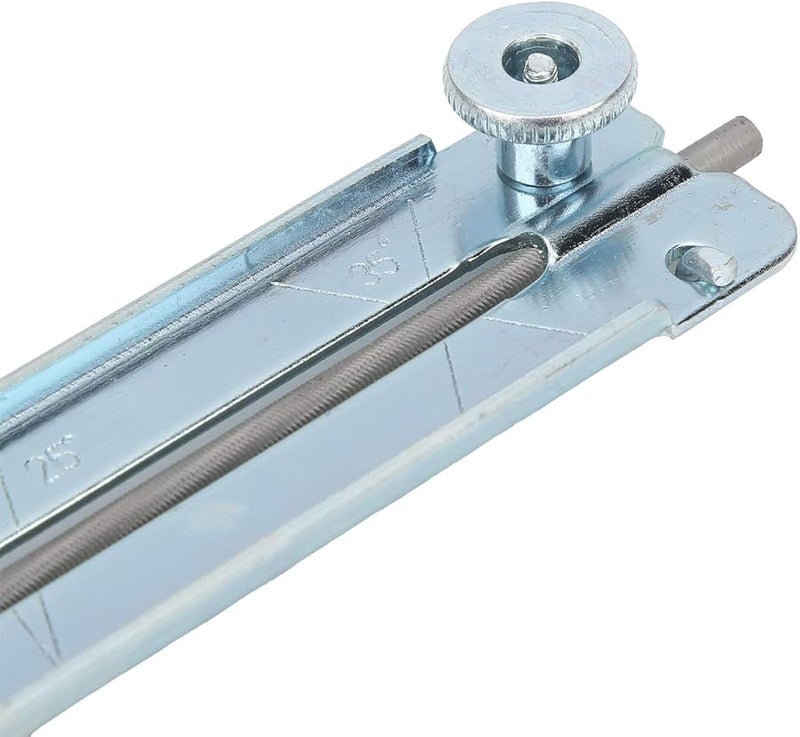 مجموعة شحذ منشار سلسلة من 10 قطع باللون الأزرق مع حامل ملف ومقبض للسلاسل المستديرة والمستطيلة - Image 5