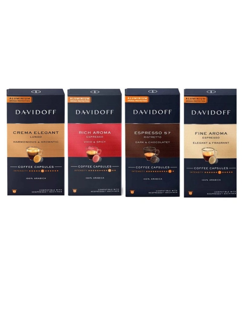 Davidoff Davidoff variety pack aluminum coffee capsules 4 packs (40 capsules)  - Image 1