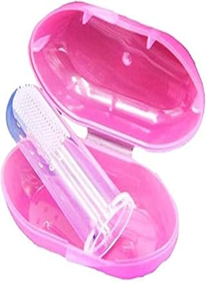 Generic Baby Silicone Toothbrush Thumb Set of Brush Teeth on the Tongue Infant Soft Finger Gum Brush Massage Training Toothbrush