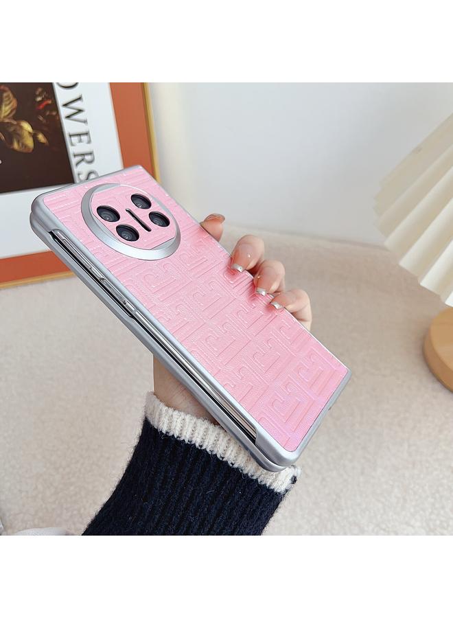 اس-توب جراب هاتف Huawei Mate X5 من الجلد بتصميم هندسي متدرج الألوان لؤلؤي - Image 4