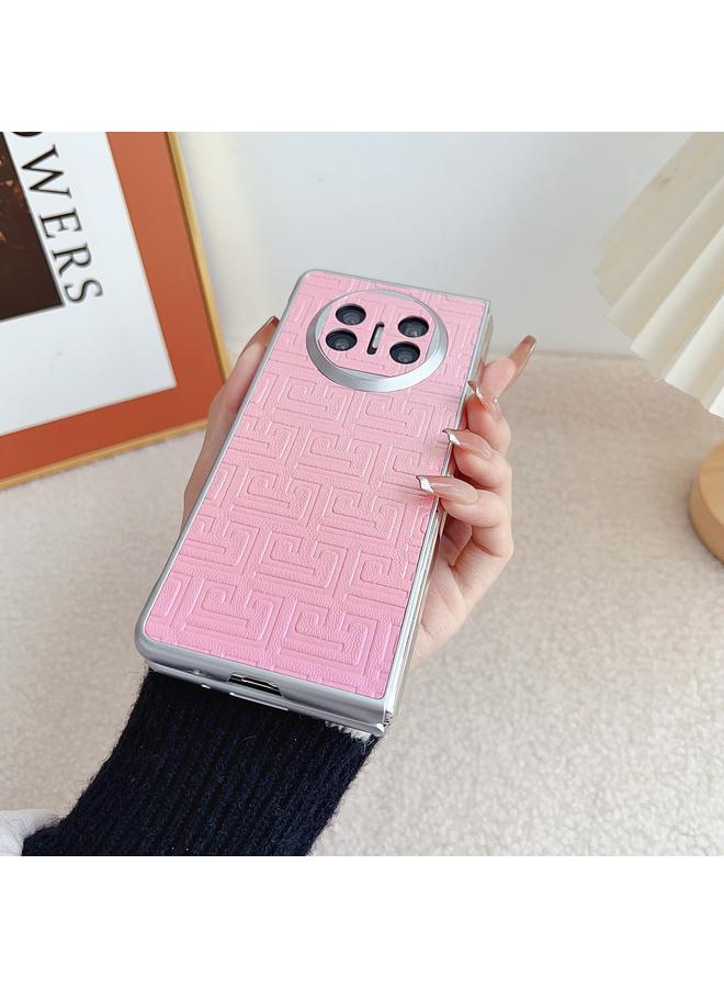 اس-توب جراب هاتف Huawei Mate X5 من الجلد بتصميم هندسي متدرج الألوان لؤلؤي - Image 5