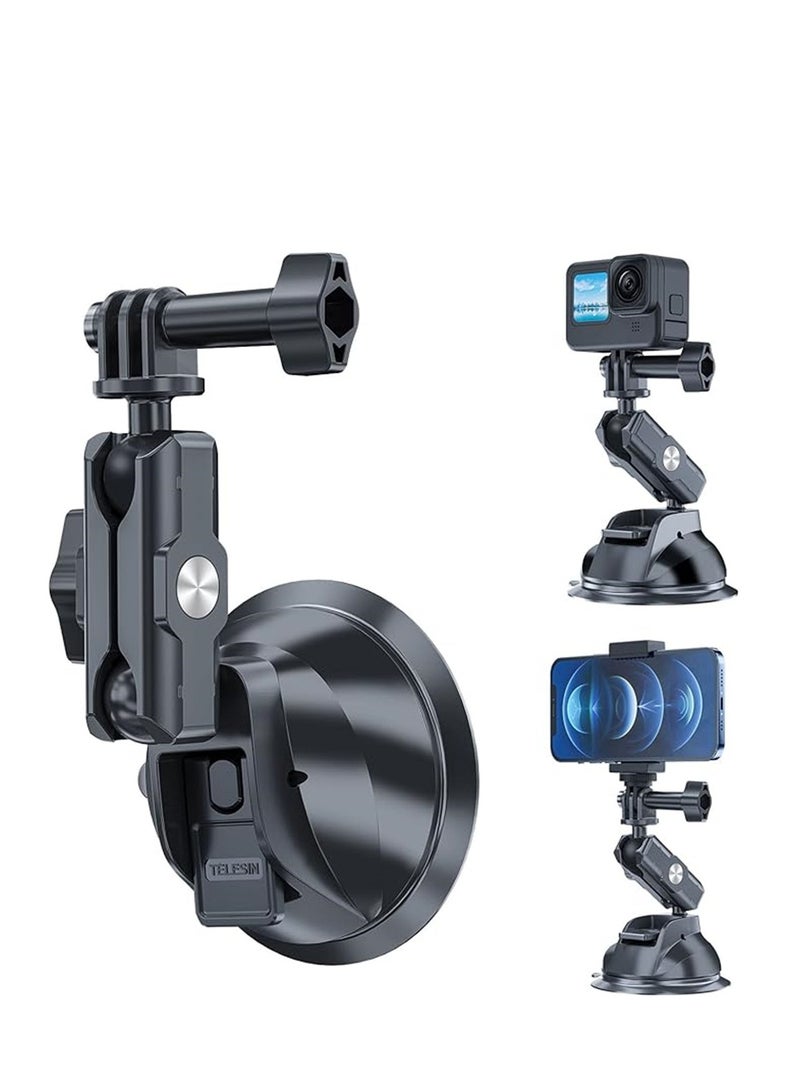 Car Suction Cup Mount for GoPro Insta 360 Phones Windshield Window Dashboard Holder Boats Vehicle Attach for Go Pro Max Mini Hero 11 10 9 8 7 6 5 Insta 360 X2 X3 DJI Action 2 3 Accessories - Image 1