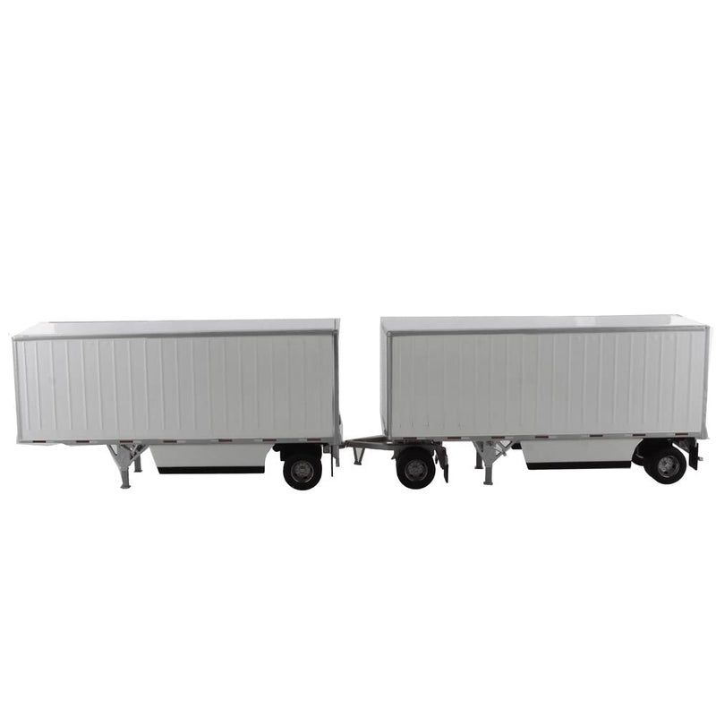 Diecast Masters 1:50 Scale Wabash National 28' White Pup Trailers | Transport Series Model 91036 - Image 1