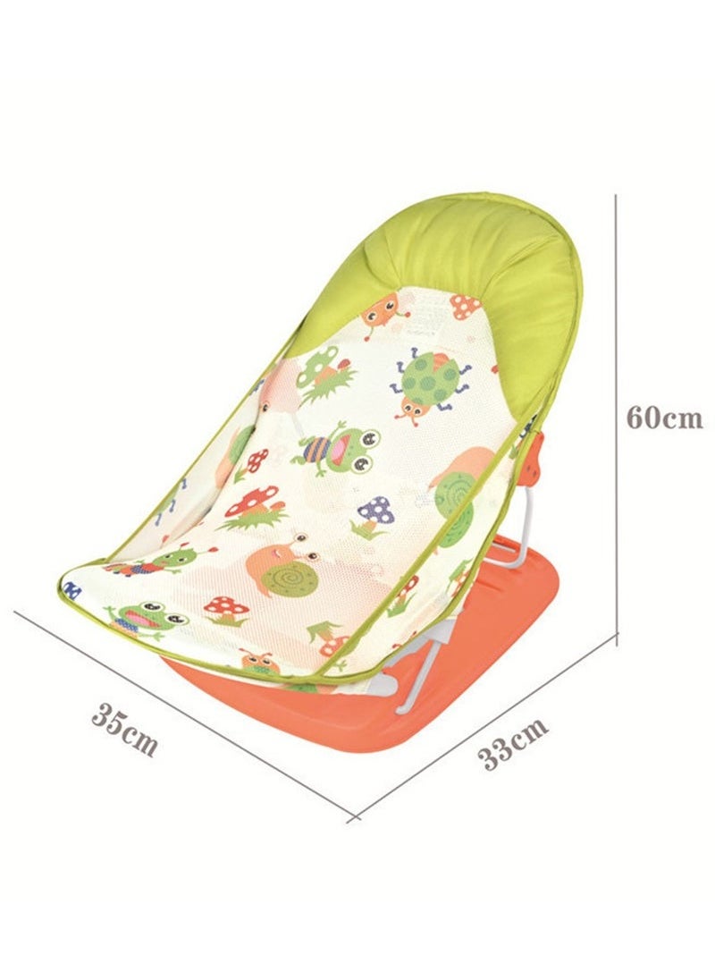MIXDE Baby Portable And Foldable Bath Chair, Breathable Shower Chair, Baby Bath Seat AntI Slip  - Image 2