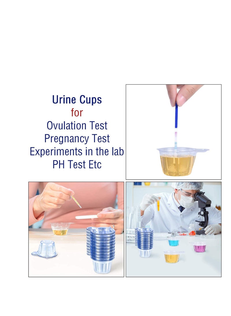 SYOSI Urine Cups Plastic Urine Collection Cups Disposable Urine Specimen Cups for Pregnancy Test, Pregnancy Ovulation Testing Container Test Collection Cup 40 ML  - Image 3