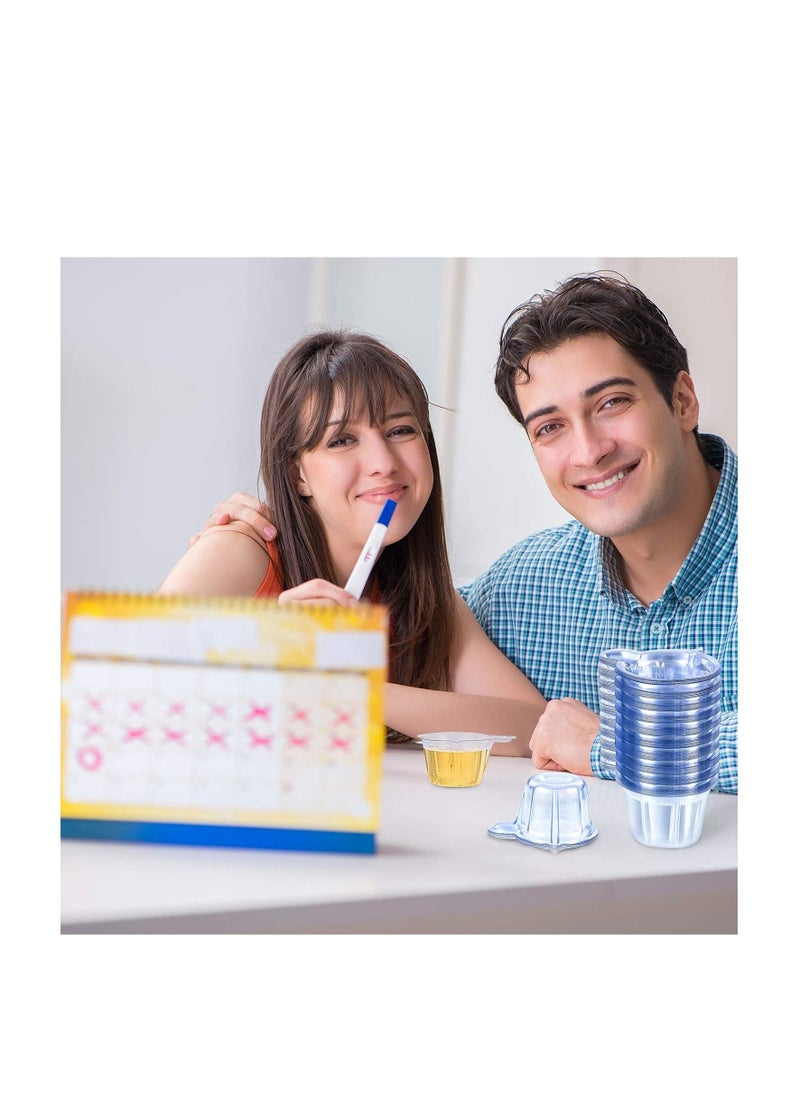 SYOSI Urine Cups Plastic Urine Collection Cups Disposable Urine Specimen Cups for Pregnancy Test, Pregnancy Ovulation Testing Container Test Collection Cup 40 ML  - Image 5