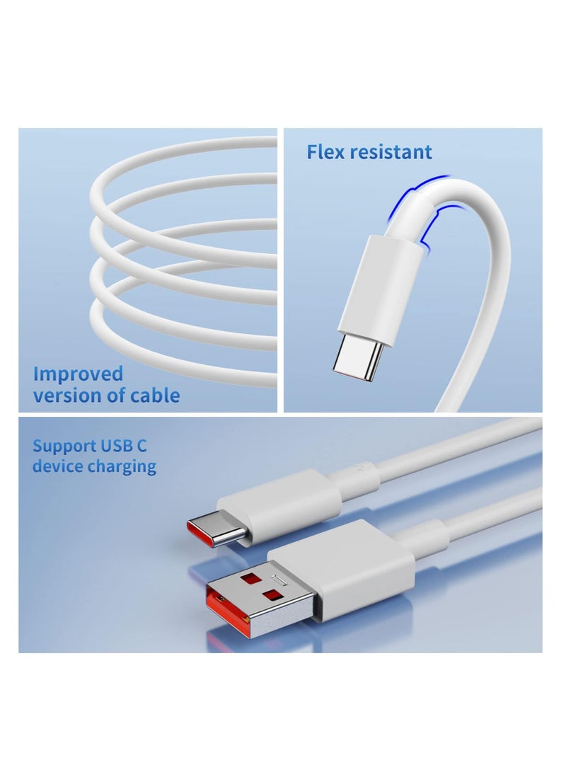 general 120W Fast Charger and Cable for Xiaomi, 3A/1M 120W HyperCharge Cable, Europe Wall Charge, USB C Cable, Turbo Charging for Xiaomi 14T 13T Pro 13 12T 11T for Redmi Note 12 Pro Mi11 for POCO M6 Pro - Image 5