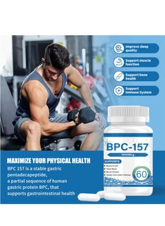 BIYODE BPC 157 Peptide Capsule Pro, Bepecin-157 New Protective Compound, For Faster Recovery And Gut Healing, 1000mcg,Gluten Free Supplement 60 Capsules  - Image 2