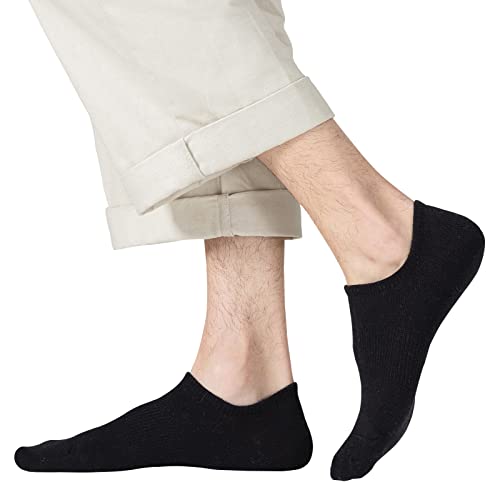 JORMATT 6 Pairs Mens & Women No Show Socks Non-Slip, Athletic Sneaker Cotton Invisible Low Cut Socks for Mens Shoe Size 10-13 - Image 2
