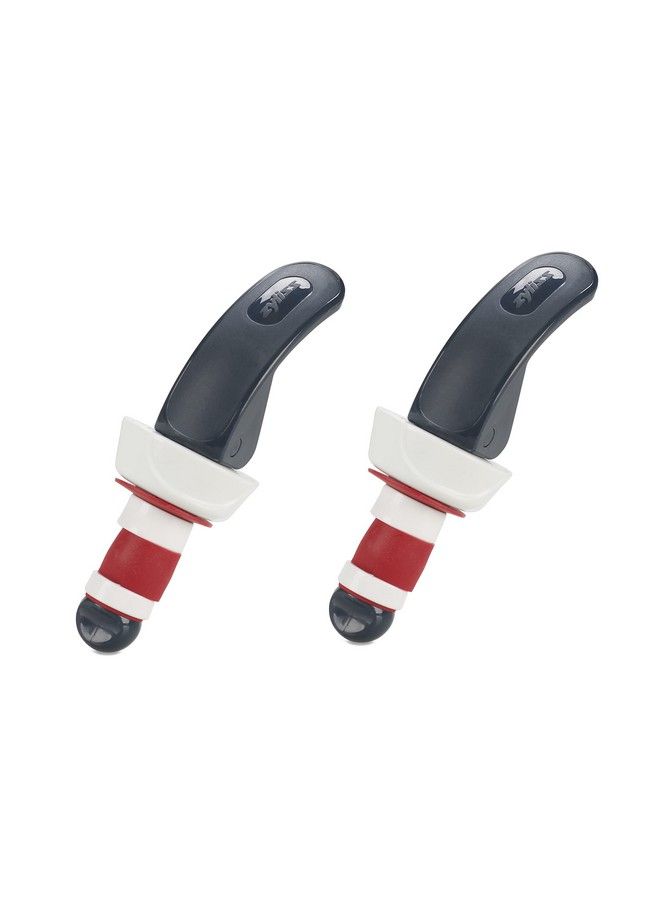 zyliss Easy Seal Bottle Stoppers Dishwashersafe Leakproof Champagne And Wine Stoppers For Home Bar Accessories Reusable Corks For Wine Beverages Oil & Vinegar 6 Pieces Red & Grey  - Image 1