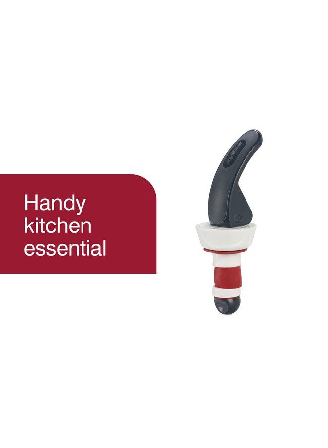 zyliss Easy Seal Bottle Stoppers Dishwashersafe Leakproof Champagne And Wine Stoppers For Home Bar Accessories Reusable Corks For Wine Beverages Oil & Vinegar 6 Pieces Red & Grey  - Image 3