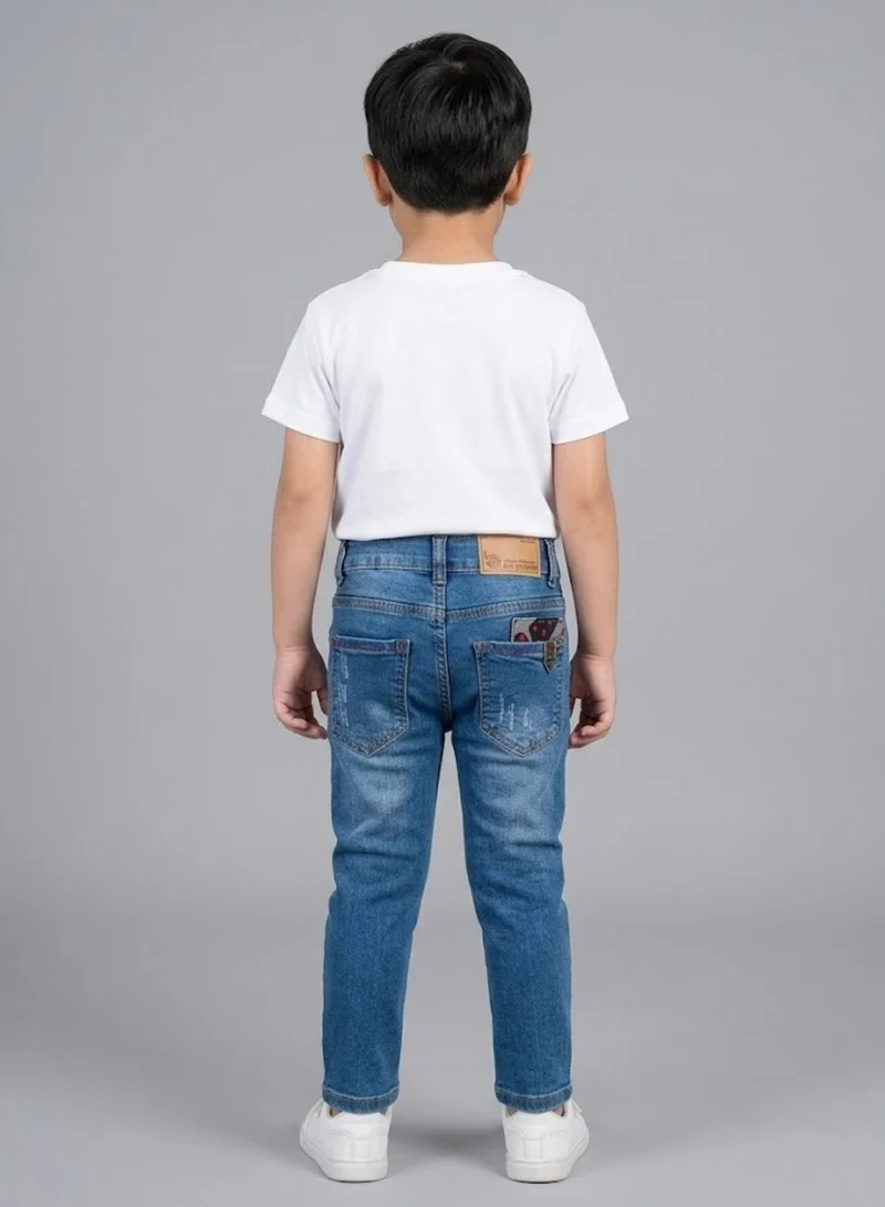 بيبي كلو Boys Classic Blue Washed Denim Jeans