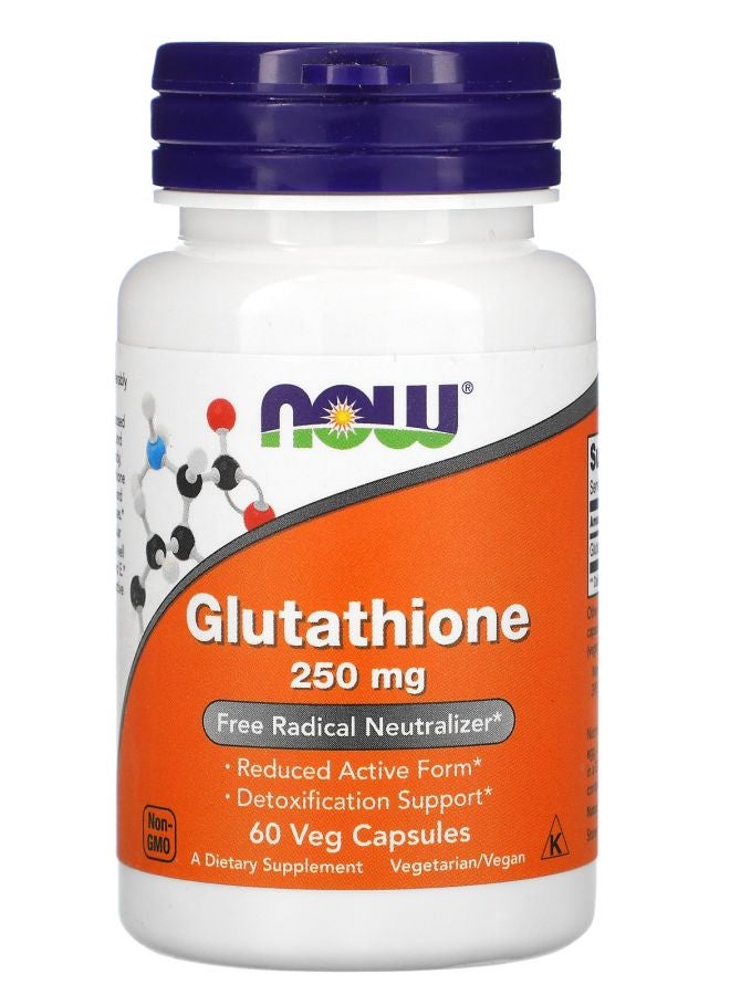 now Glutathione 250 mg 60 Veg Capsules