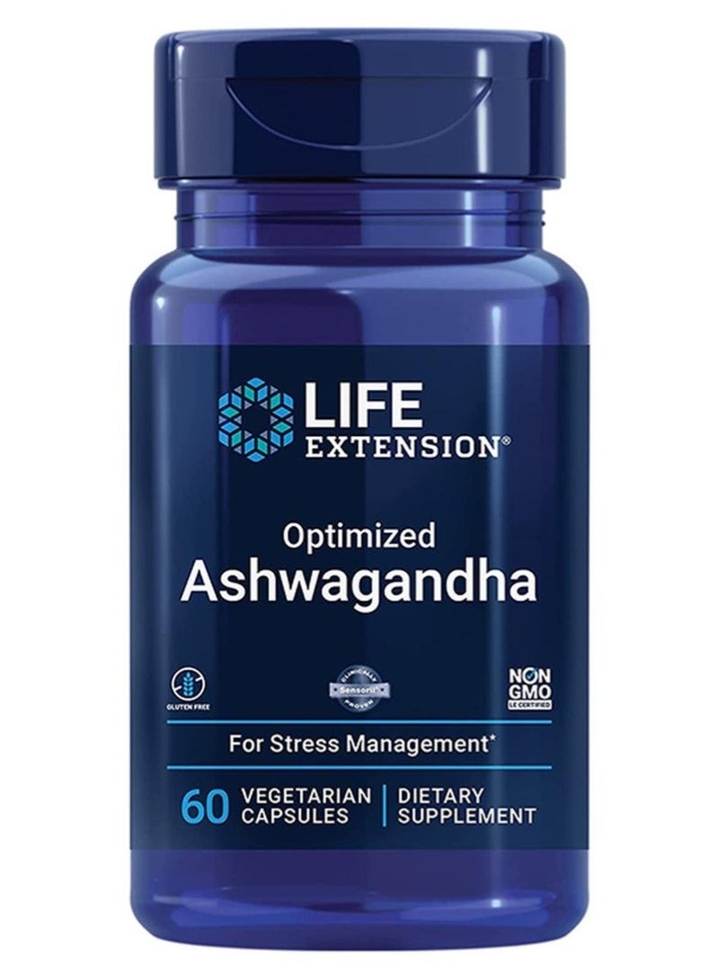 Life Extension Optimized Ashwagandha Extract - 60 Capsules - Image 1