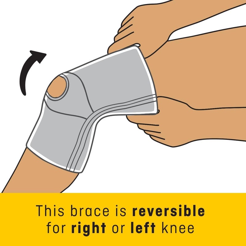 Futuro Comfort Knee Support with Stabilizers - Medium Size, Beige - Image 5