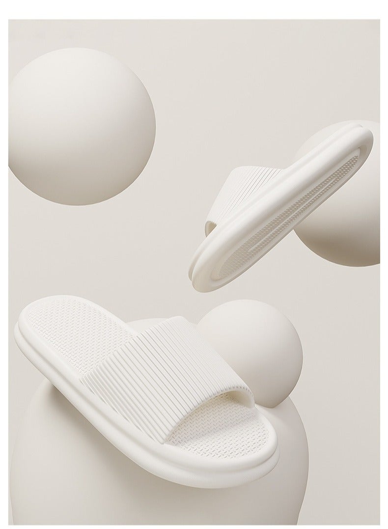 Anti-slip Home Bathroom Slippers for Men and Women Grey - Image 5