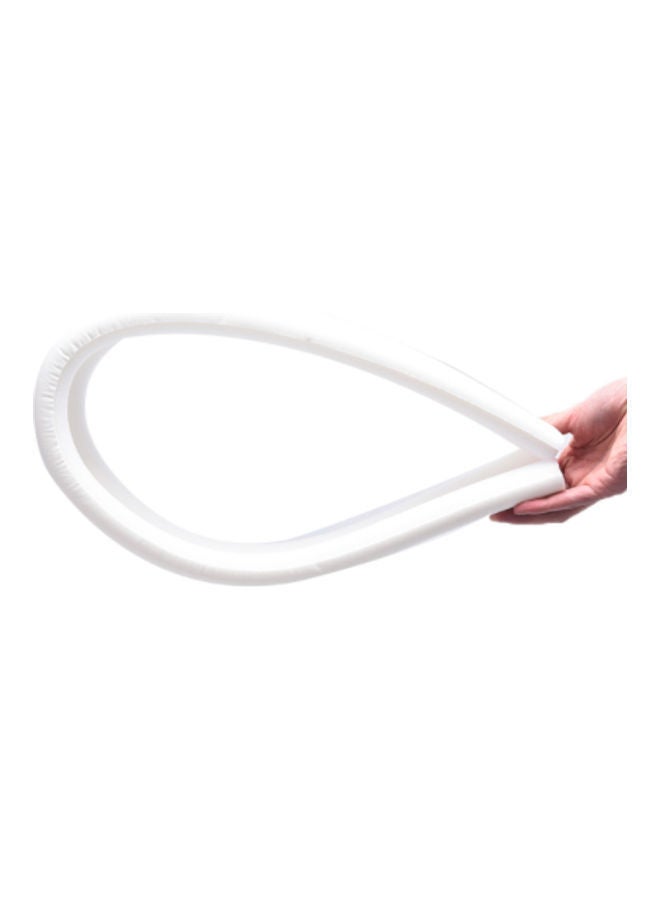 NIBEMINENT Flexible Door Bottom Sealing Strip White - Image 1