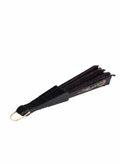 Excefore Embroidered Sequin Folding Fan, Chinese Japanese Wedding Party Gifts Dance Props Home Decor Holiday Gifts 5 Pcs  - Image 4