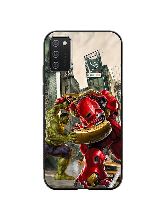 VR CREATIVE Protective Case Cover For Samsung Galaxy A03s Hulk Vs Hulkbuster Design Multicolour - Image 1