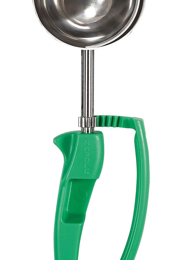 Zeroll 2012 Universal EZ Disher Food Portion Control Scoop - 2 1/2-Inch, Green, Ergonomic Design for Right or Left Hand Use