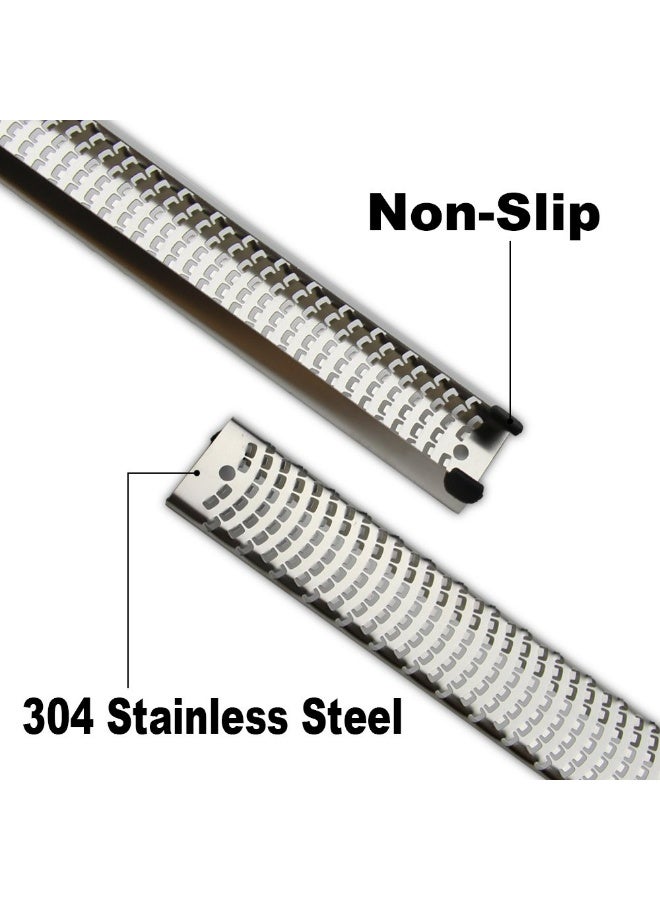 سكينة مبشرة جبن متعددة الاستخدامات من الفولاذ المقاوم للصدأ، مقبض مريح أداة مطبخ، مبشرة ليمون، مبشرة بارميزان، مبشرة زنجبيل وبطاطا، أداة مطبخ متينة، أدوات مطبخ منزلية (أسود) - Image 3