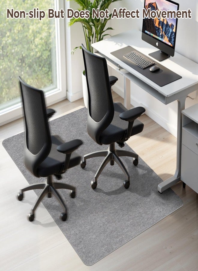 Higoom Office Chair Mat,Hard Floor Chair Mat Suitable for Hardwood and Tile Floors,Large Non-Slip Floor Protection Mat,Does Not Pill,Grey(36"x48") - Image 2