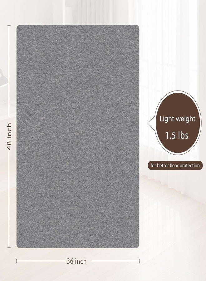 Higoom Office Chair Mat,Hard Floor Chair Mat Suitable for Hardwood and Tile Floors,Large Non-Slip Floor Protection Mat,Does Not Pill,Grey(36"x48") - Image 5