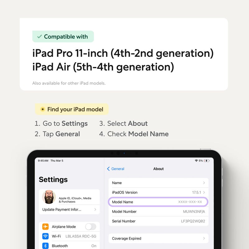 PaperlikeÂ® 3 Screen Protector (2x) for iPad Pro 11 inch (4th / 3rd / 2nd generation) & iPad Air (5th / 4th generation) â€“ True Paper-Feel, Bubble-Free Install (Butterfly), Protects Pencil Tip - Image 2