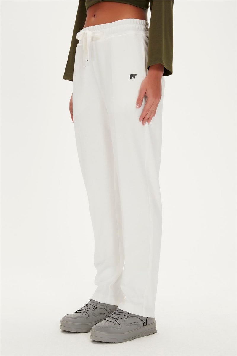 Bad Bear Lexi Sweatpants Off-White White Women's Tracksuit Bottoms  - Image 2