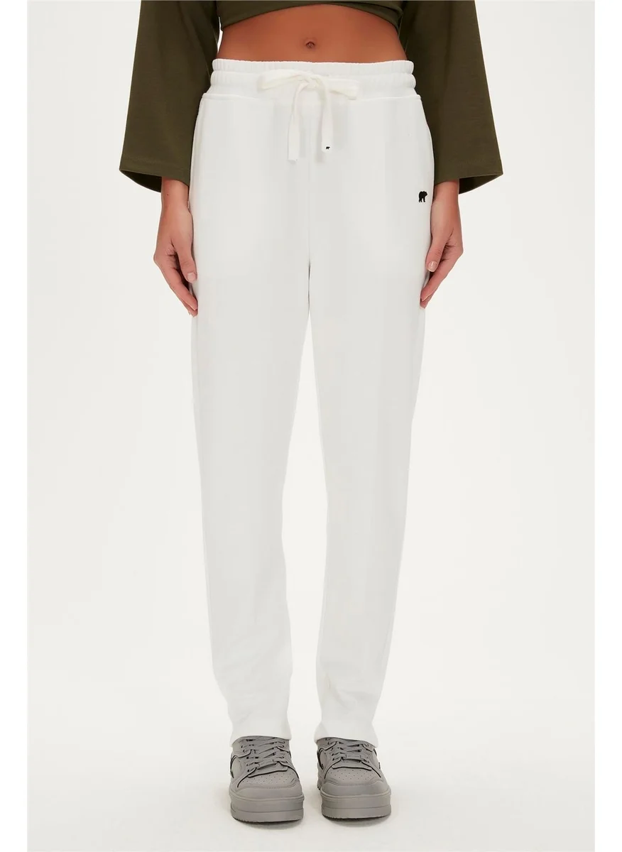 Bad Bear Lexi Sweatpants Off-White White Women's Tracksuit Bottoms