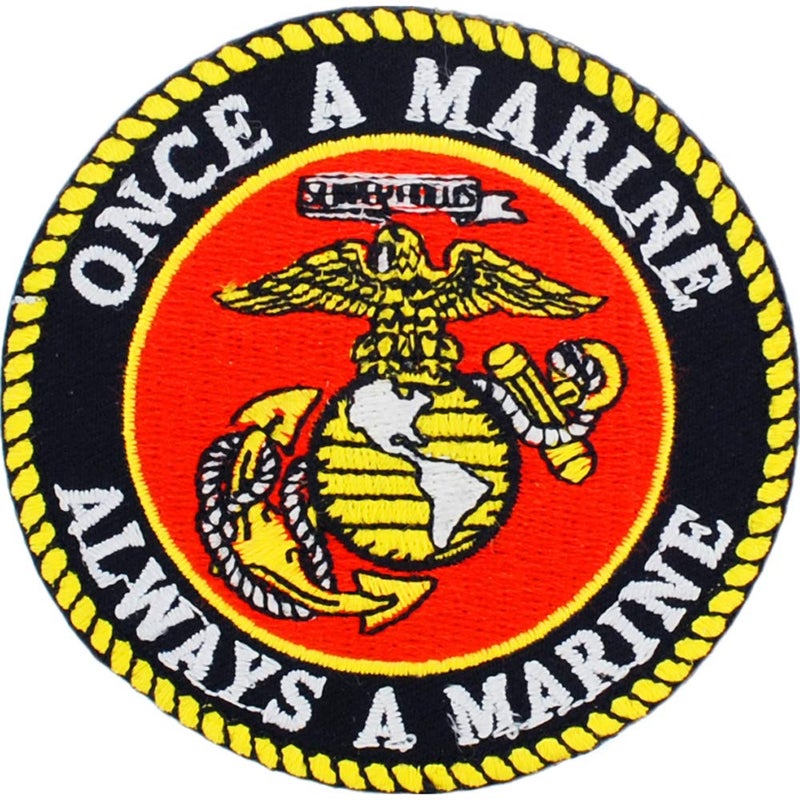 Eagle Emblems, Inc. Marine Corps Once A Marine Iron On Patch 3" PM0615 - Image 3