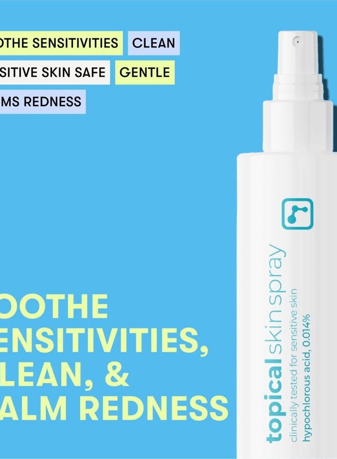BRIOTECH رذاذ جلدي موضعي، رذاذ حمض الهيبوكلوروس للبشرة الحساسة، رذاذ وجه HOCl، دعم كامل للجسم ضد التهيج، تهدئة الاحمرار، تخفيف القدم وفروة الرأس، 8 أونصات (1 عبوة) - Image 3