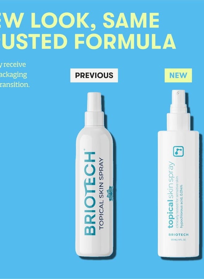 BRIOTECH رذاذ جلدي موضعي، رذاذ حمض الهيبوكلوروس للبشرة الحساسة، رذاذ وجه HOCl، دعم كامل للجسم ضد التهيج، تهدئة الاحمرار، تخفيف القدم وفروة الرأس، 8 أونصات (1 عبوة) - Image 4