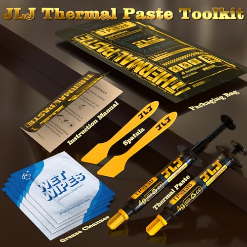 JLJ Thermal Paste, 8g CPU Paste Thermal Compound Paste Heatsink for IC/Processor/CPU/All Coolers, Carbon Based High Performance, Thermal Interface Material, CPU Thermal Paste - Image 2