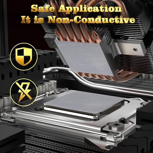 JLJ Thermal Paste, 8g CPU Paste Thermal Compound Paste Heatsink for IC/Processor/CPU/All Coolers, Carbon Based High Performance, Thermal Interface Material, CPU Thermal Paste - Image 3