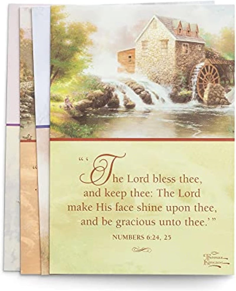 DaySpring  Thomas Kinkade Painter of Light  4 Design Assortment with Scripture  12 Praying for You Boxed Cards  Envelopes 83159 - Image 1