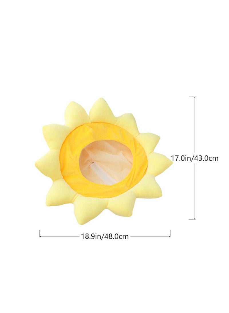 واي آند دي Sunflower Headgear^, Funny Performance Props, Hat Hood for Dance Party Festival Games Kids Teens Adults - Image 3
