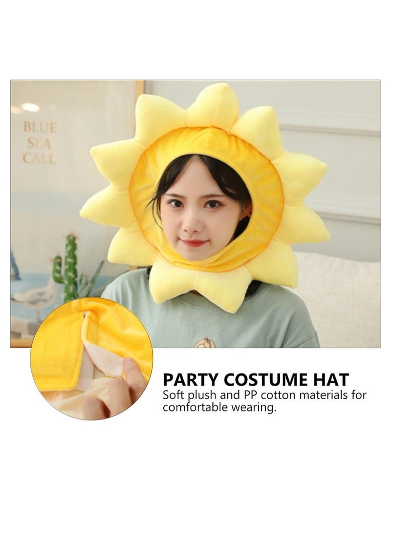 واي آند دي Sunflower Headgear^, Funny Performance Props, Hat Hood for Dance Party Festival Games Kids Teens Adults - Image 2