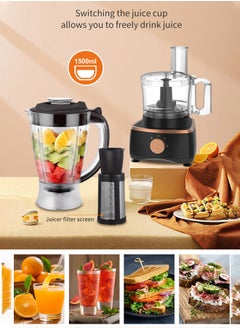 7-in-1 Food Processor,1.5L Multifunctional Kitchen Appliance with Blender + Meat Grinder + Coffee Grinder + Citrus Juicer + Food Processor+Vegetable Slice + Dough Maker + Whisker,1000 W,SK-7040,Black - pzsku/ZBBF6336740A1670EBAB7Z/45/_/1735096187/893d6620-a390-4c27-bf19-d75d1fba29c7