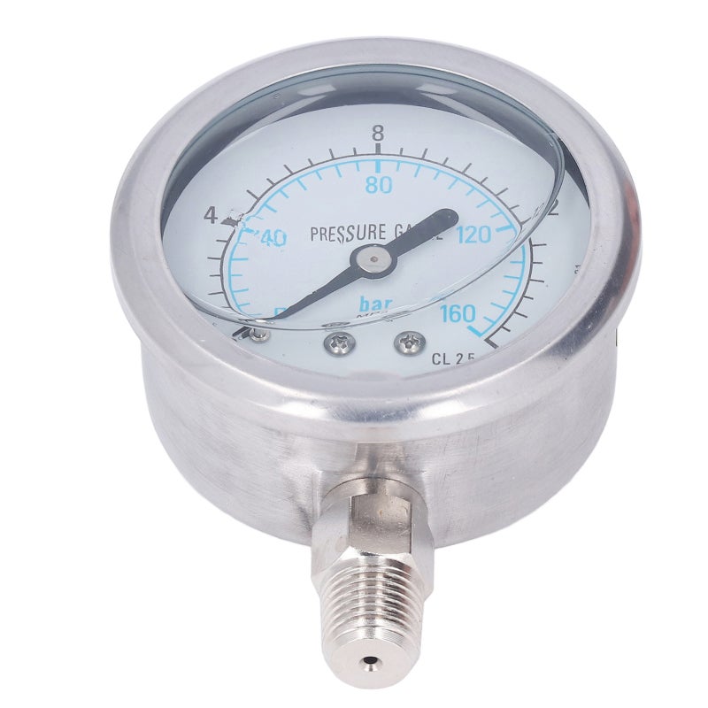 Pressure Gauge: 2.5 Class High Accuracy Stainless Steel - Corrosion & Shock Resistant Industrial Gauge for Petroleum, Chemical, Metallurgy Power Industries - Image 1
