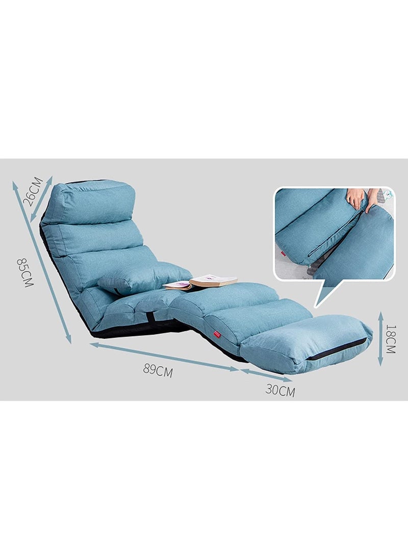 LIMOS - Floor Chair with Back Support, Adjustable 14 Angles, Lounge Chairs for Bedroom, Backrest and Headrest Can Easily Adjusted, Lazy Chair - Image 1