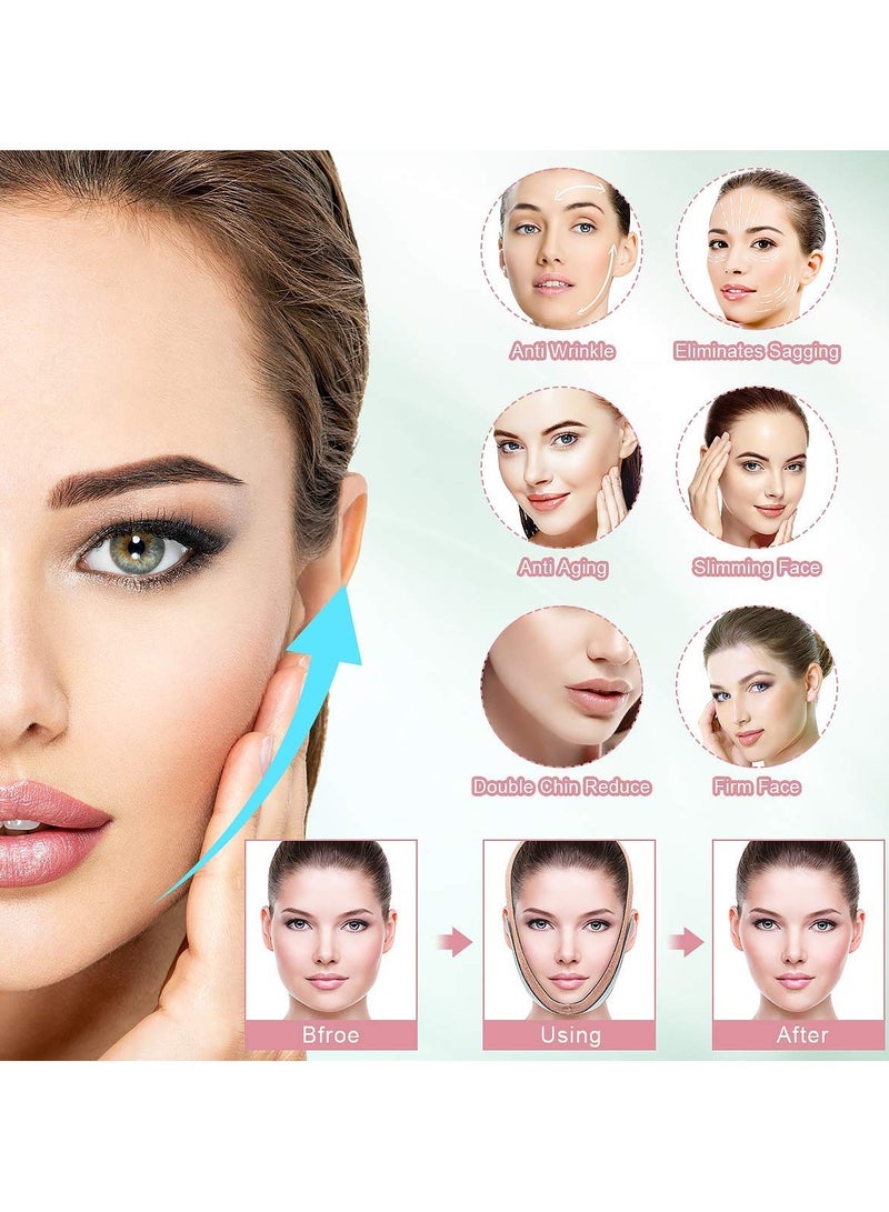 Arabest Pain-Free V-Line Chin Cheek Lift Up Band, Face Shaper Band for Anti Aging Wrinkle, Reducing Double Chin, Anti Snoring (Orange) - Image 2