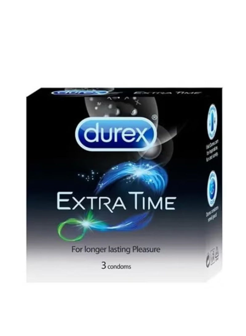 Durex Pack of 3 Extra Time Condoms - Image 1