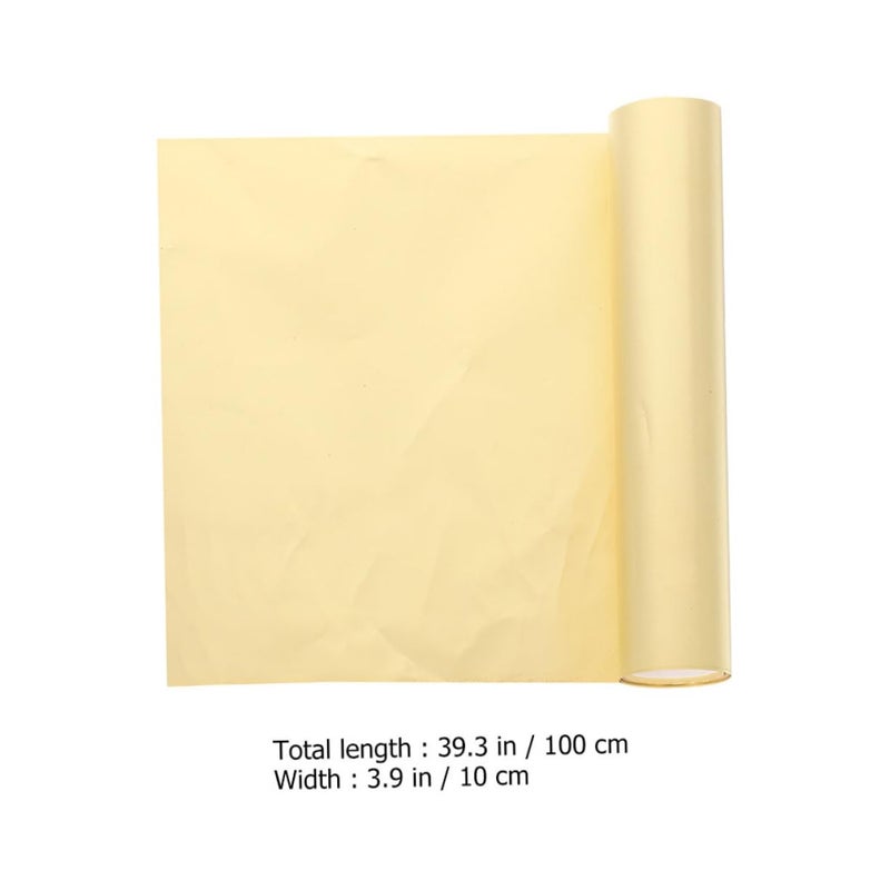 ورقة رقائق النحاس الأصفر عالية الصلابة للمشاريع الكهربائية والحرف اليدوية DIY بسمك 0.1 مم - Image 3